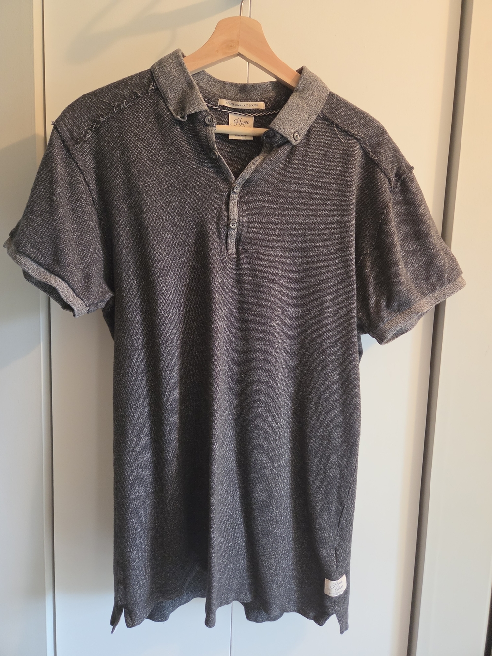 Scotch & Soda Charcoal Heather Polo Shirt - Men